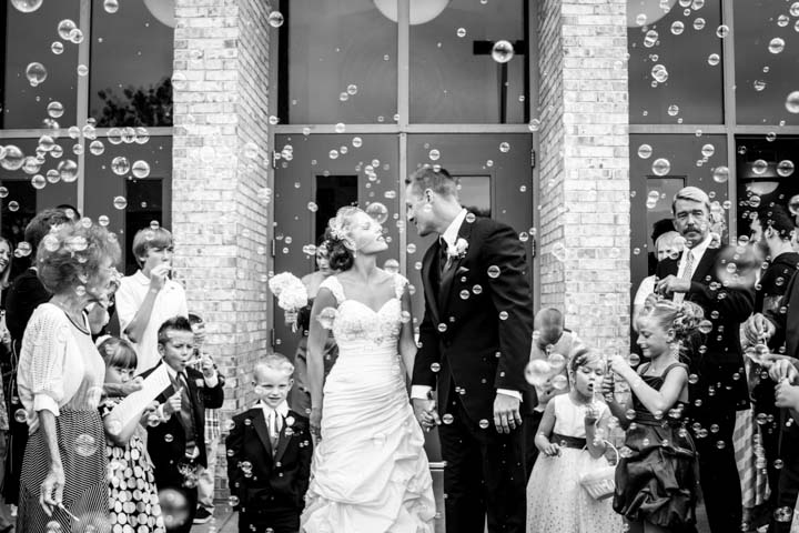Jesse and Becca Henneman Wedding Bubbles